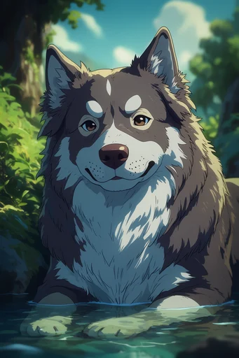 Cinematic Anime Nature style reference image — vibrant color palette