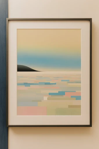 Structured Earthy Minimalism style AI image example 2