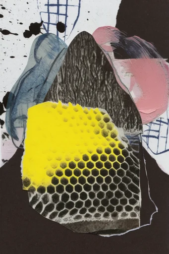 Gritty Avant-Garde Collage style reference image — analog collage