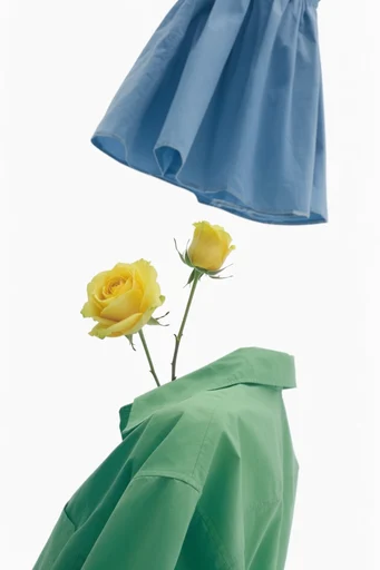 Clinical Avant-Garde Minimal style reference image — color blocking