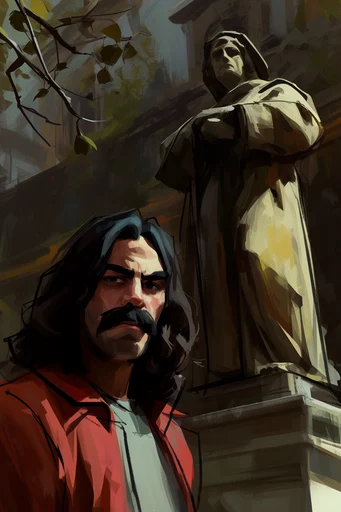 Textured Dramatic Realism style reference image — painterly digital brushstrokes