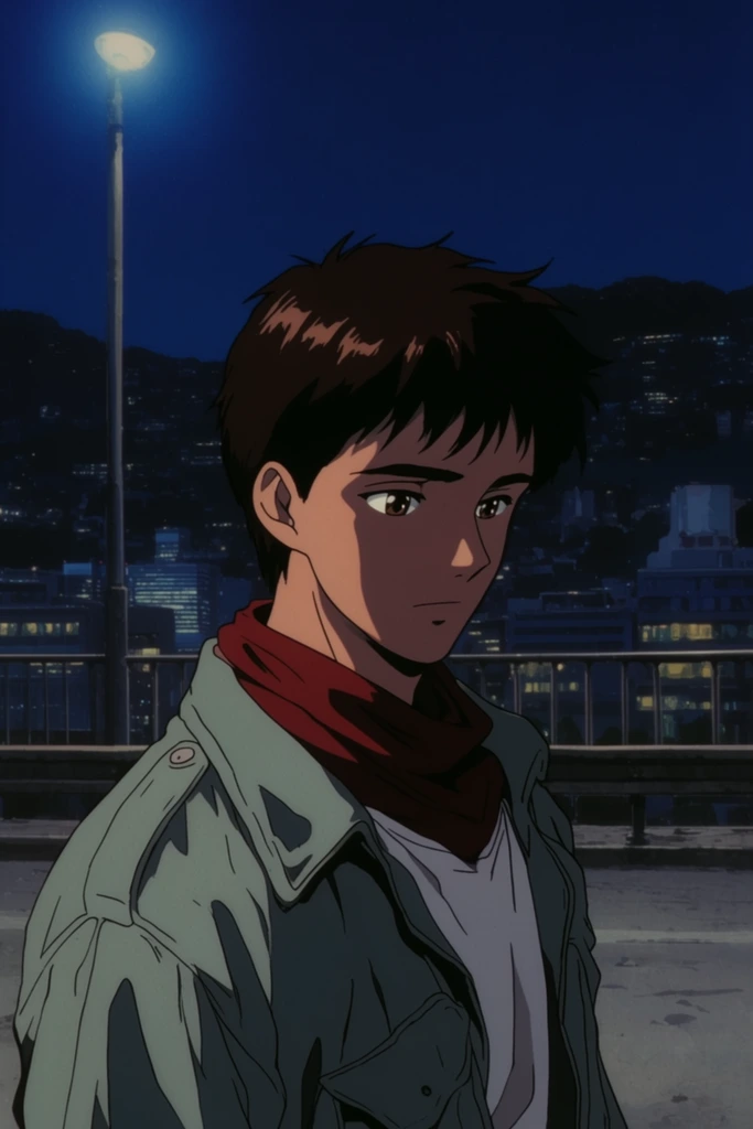 Nostalgic Nocturnal Anime style AI image example 1