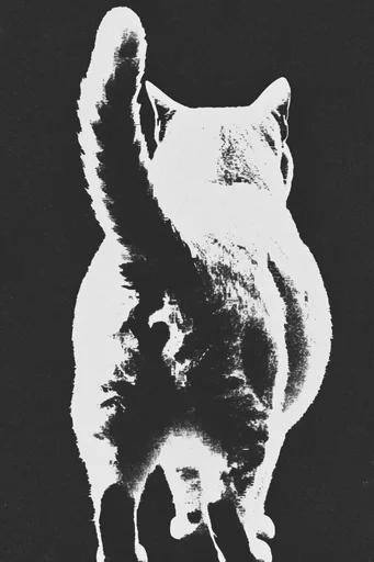 Raw Post-Punk Minimalism style reference image — distressed ink