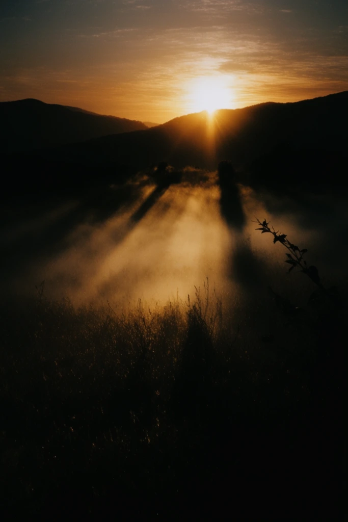 Amber Chiaroscuro Cinematic style AI image example 2