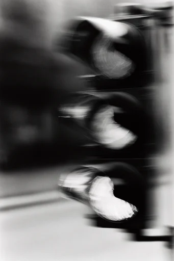 Kinetic Spectral Monochrome style reference image — high contrast black and white