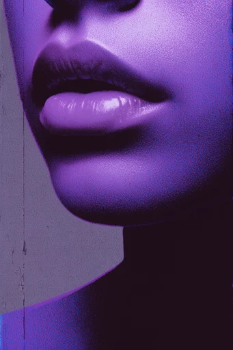 Neon Nocturnal Lo-Fi style reference image — high contrast silhouettes