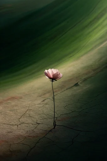Cinematic Chiaroscuro Solitude style reference image — surreal liminality