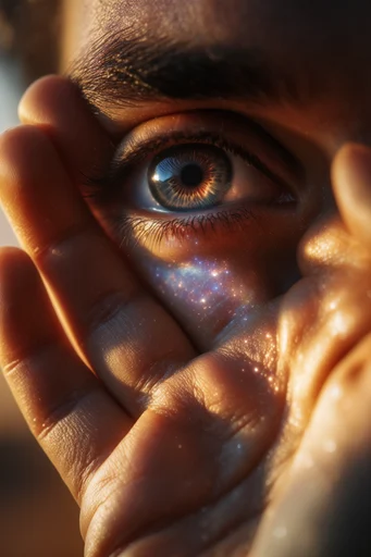 Luminescent Ocular Surrealism style reference image — high-contrast moody lighting