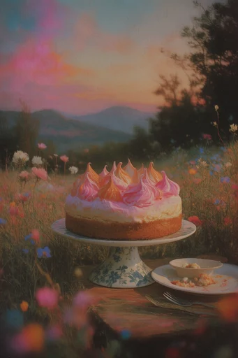 Ethereal Twilight Narratives style reference image — surreal landscape