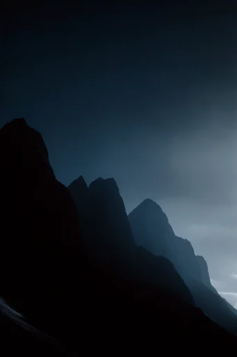Cinematic Noir Minimalism style reference image — low-key cinematic lighting