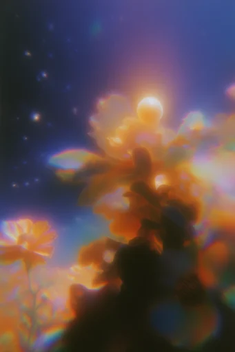 Luminous Nocturnal Dreamscape style reference image — soft-focus mist
