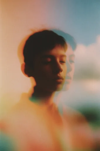 Analog Glitch Nostalgia moodboard — generate AI images in this style