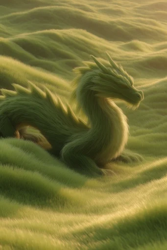Luminous Velvet Landscapes style reference image — surreal aerial landscape