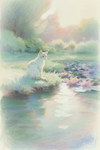 Ethereal Pastel Impressionism style reference image — magical realism