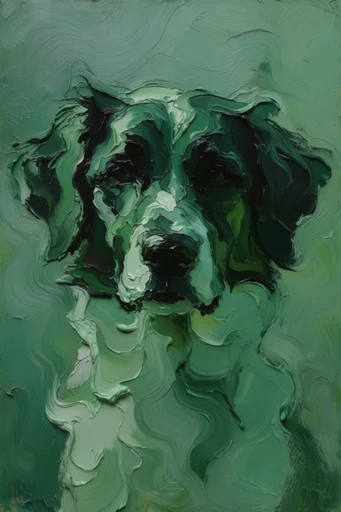 Tactile Verdant Surrealism style reference image — soft directional lighting