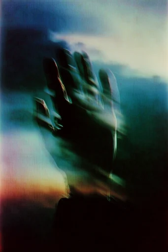 Ethereal Motion Blur style reference image — heavy film grain