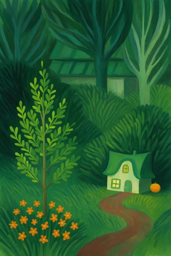 Luminous Folk Storybook style AI image example 2