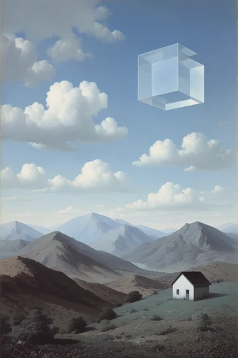 Minimalist Surrealist Geometry style reference image — minimalist surrealism