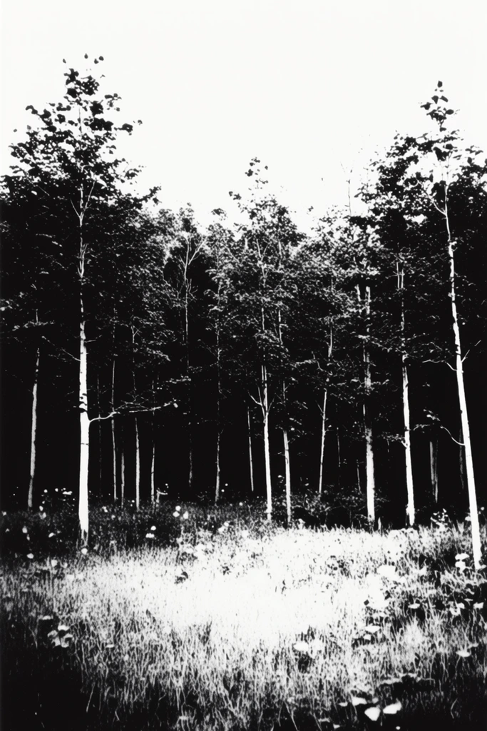 Gritty Monochromatic Punk style AI image example 2