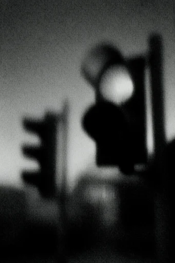 Ethereal Gritty Noir style reference image — high-contrast monochrome