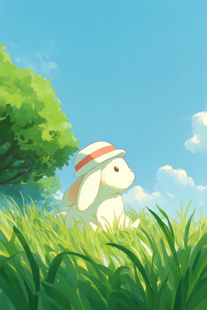 Nostalgic Ghibli Pastoral style AI image example 3