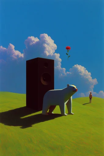 Surrealist Cobalt Horizon style AI image example 3