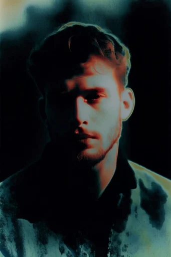 Spectral Luminescent Noir style reference image — chromatic aberration