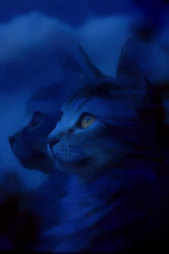 Nocturnal Cobalt Spectralism style reference image — bioluminescent glow