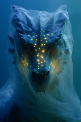 Nocturnal Ethereal Surrealism style reference image — bioluminescent internal glow