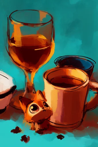 Bold Expressive Illustration style reference image — high-contrast lighting