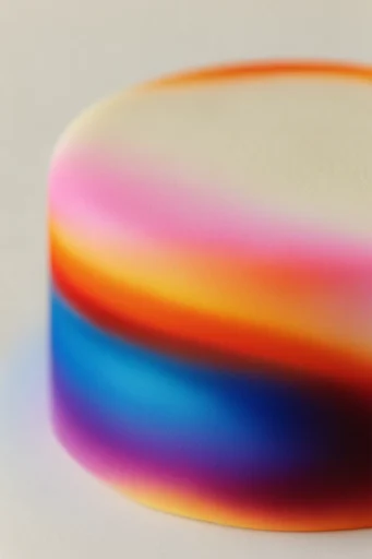 Chromatic Thermal Surrealism style reference image — sculptural bas-relief