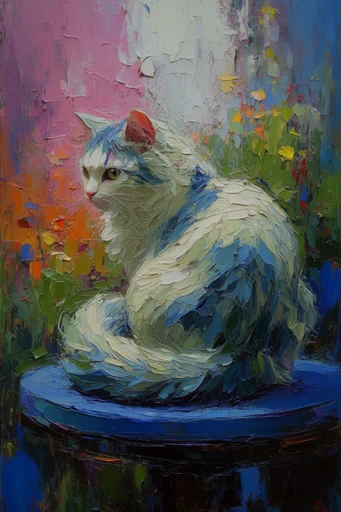 Luminous Impasto Impressionism style reference image — heavy visible brushstrokes