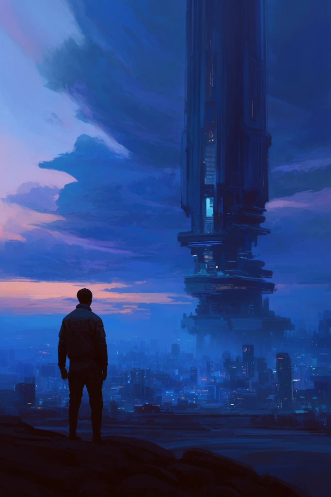 Monolithic Cyber-Brutalist Horizon style AI image example 2