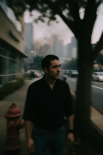 Cinematic Urban Motion style reference image — motion blur street photography