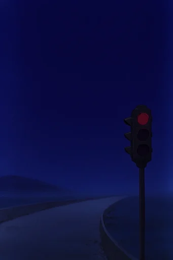 Melancholic Nocturnal Minimalism style reference image — minimalist composition