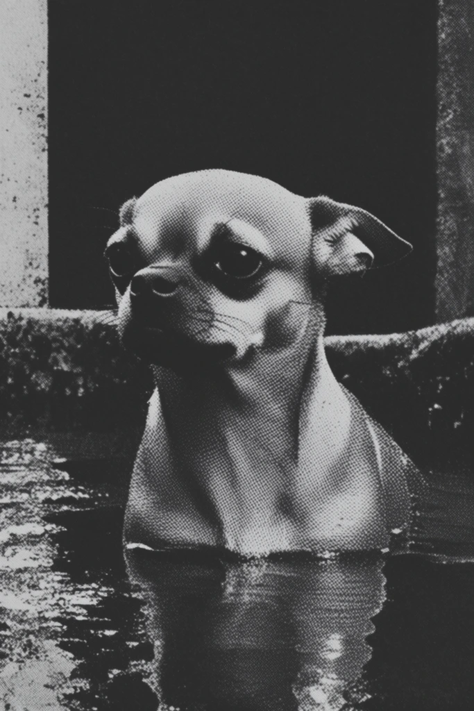 Gritty Analog Noir style AI image example 3