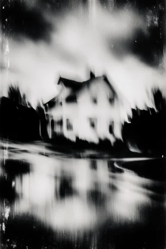 Haunted Analog Glitch style reference image — digital glitch distortion