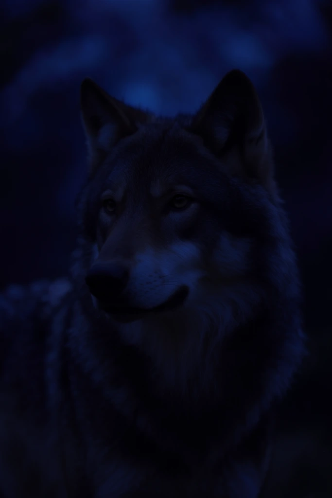 Cinematic Cobalt Noir style AI image example 2