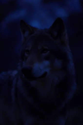 Cinematic Cobalt Noir style reference image — deep indigo and cobalt palette
