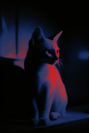 Nocturnal Crimson Noir style reference image — nocturnal cinematic atmosphere