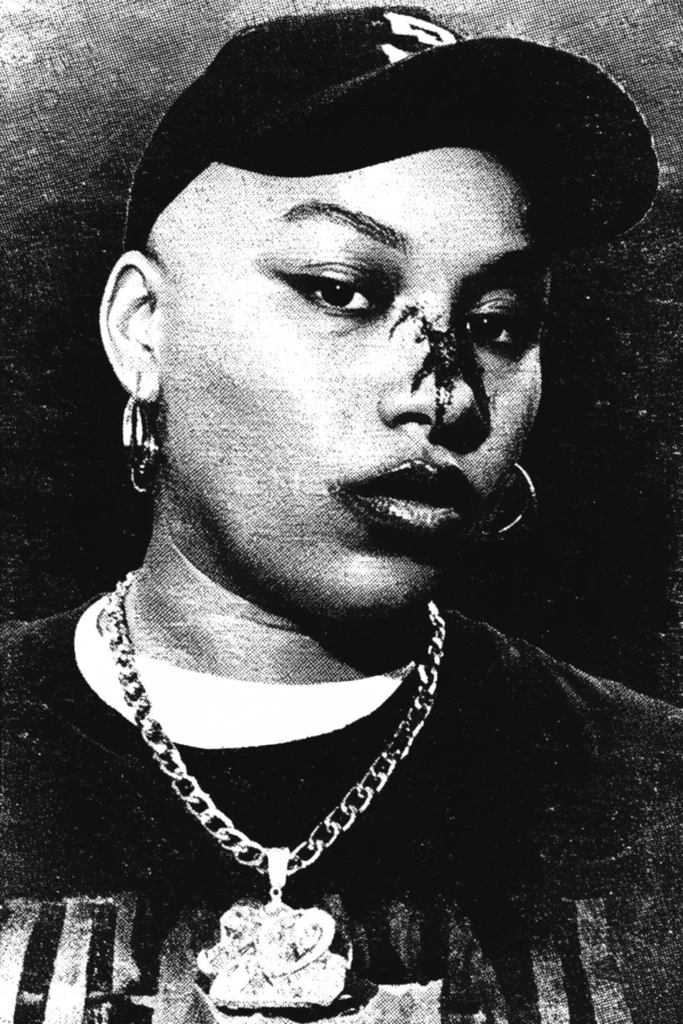 Gritty Xerox Punk style AI image example 1