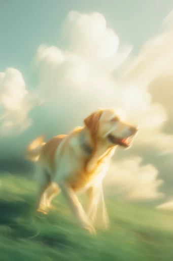 Luminous Ethereal Impressionism style reference image — double exposure