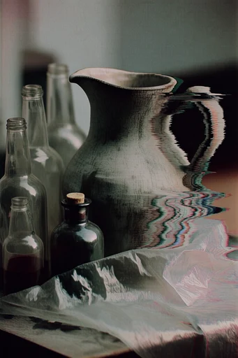 Analog Glitch Gothic style reference image — chromatic aberration