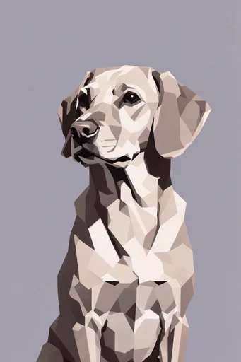 Sculptural Angular Portraits style reference image — expressive character design