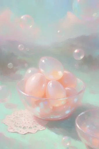 Luminous Ethereal Pastel style reference image — luminous high-key lighting
