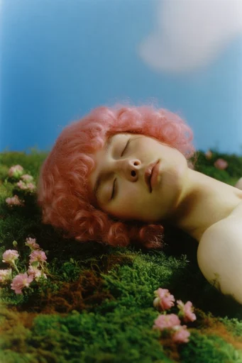 Hyper-Saturated Pastoral Surrealism moodboard — generate AI images in this style