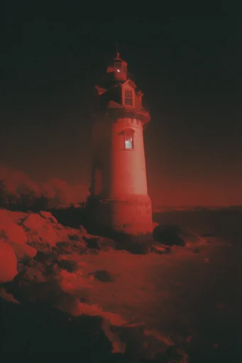 Nocturnal Crimson Infrared style reference image — high contrast chiaroscuro