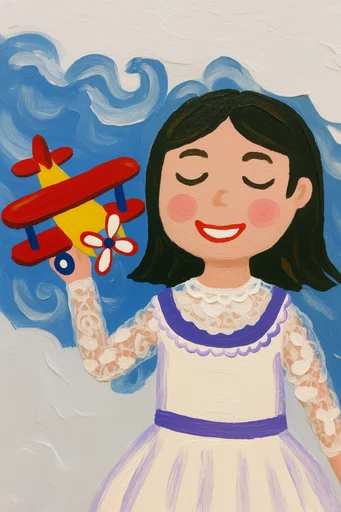 Vibrant Naive Whimsy moodboard — generate AI images in this style