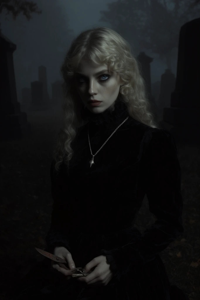 Cinematic Gothic Noir style AI image example 3