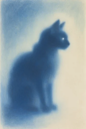 Ethereal Indigo Minimalism style reference image — abstract color field